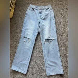 Light Blue Distressed Jeans